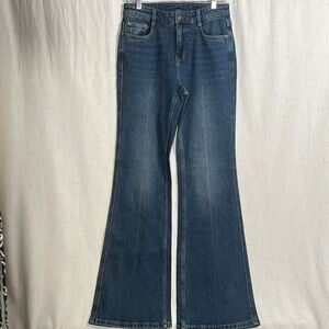 MO&Co Blue Staight Leg Flare Jeans Size
